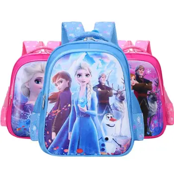 

Disney New Children Princess School Bag Boys Girls Frozen Cartoon Kindergarten Schoolbags Kids Orthopedic Backpacks
