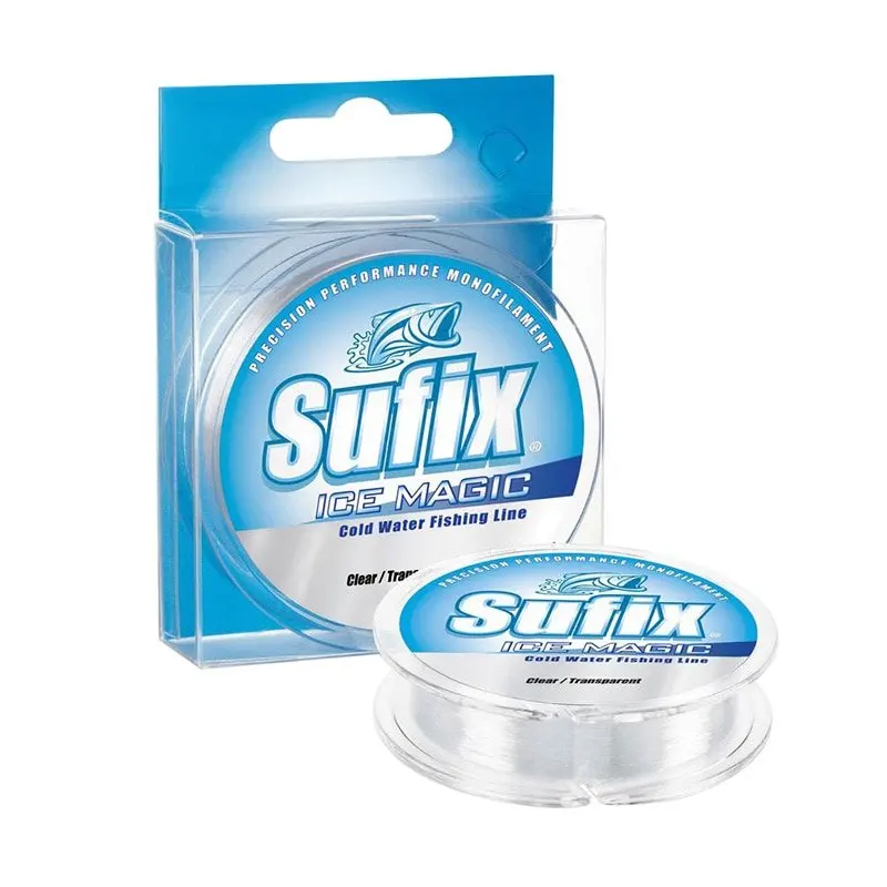 Fishing line winter Sufix Ice Magic transparent 50 m 0.115mm 1 8кг. SKU: ds1xl012024a5i Gelta Rapala Shimano soft smooth silent passage through