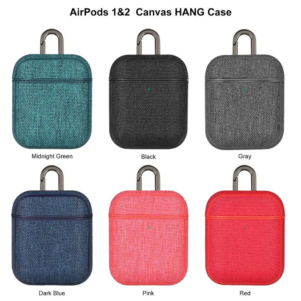 Тканевый чехол для наушников Airpods с отверстием для зарядки, Ретро Чехол для наушников с Bluetooth для Airpods 2, полный защитный чехол