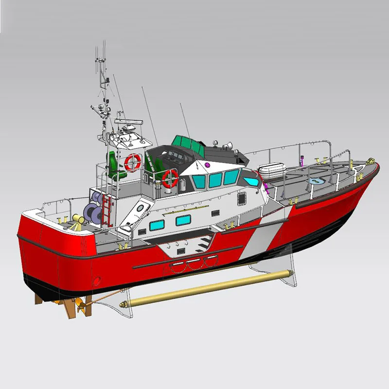 1/18 817mm Coast Guard Ship Assembled Remote Control Ship Model Kit DIY Handmade 3D Printing Parts 3