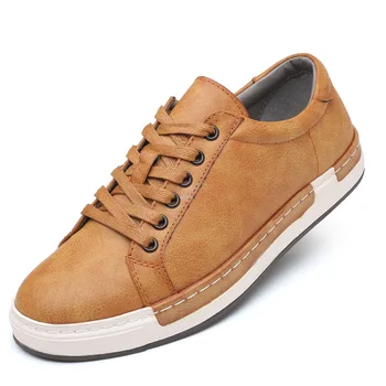 

Men's Fashion Cow Suede Genuine Leather Sneakers Trend Hot Sale Comfortable Man Casual Shoes Outdoor Non-slip Breathable Shoes