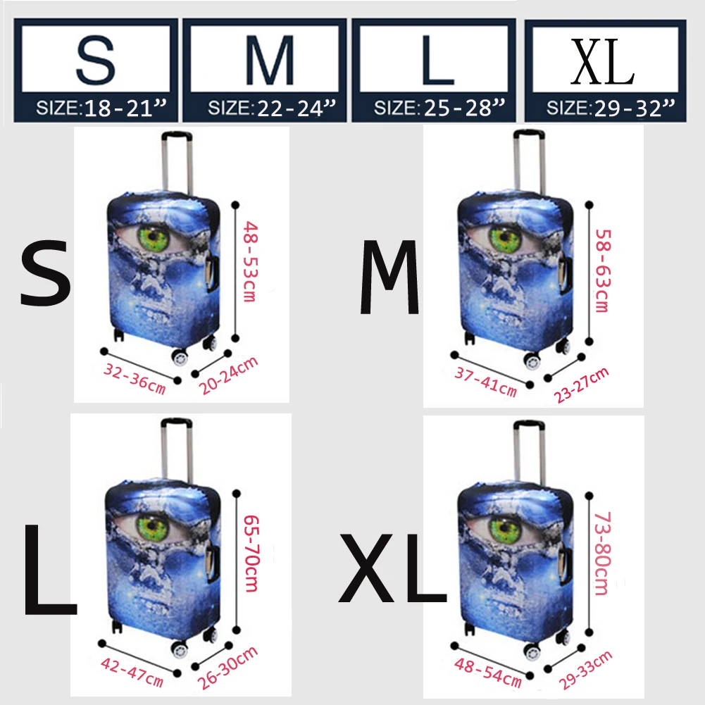 Эластичный дорожный Багаж защитный Пылезащитный Чехол Подсолнух водонепроницаемое покрытие чемодана до 18-32 дюймов чемодан на колесиках защитный чехол