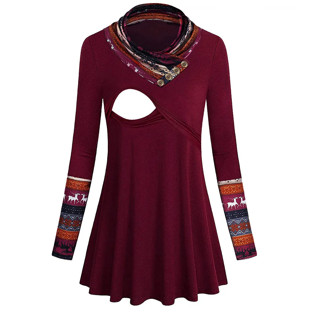 Одежда для беременных женщин одежда топы с цветочным принтом лидер продаж L500924 2019