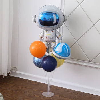 

Space Theme Balloon Balloon Decorations on Table Floating Astronaut Wandering Earth Dress Baby Birthday Column Decoration