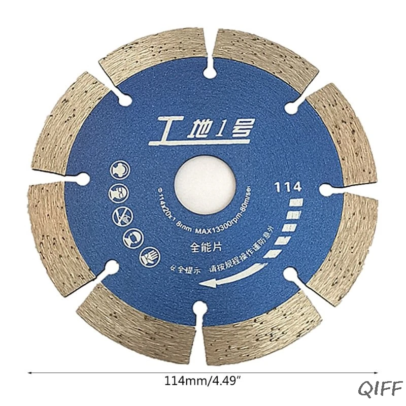 DIY Diamond Saw Blade Ceramic Concrete Slotted Cutting Blade Granite Marble Tile