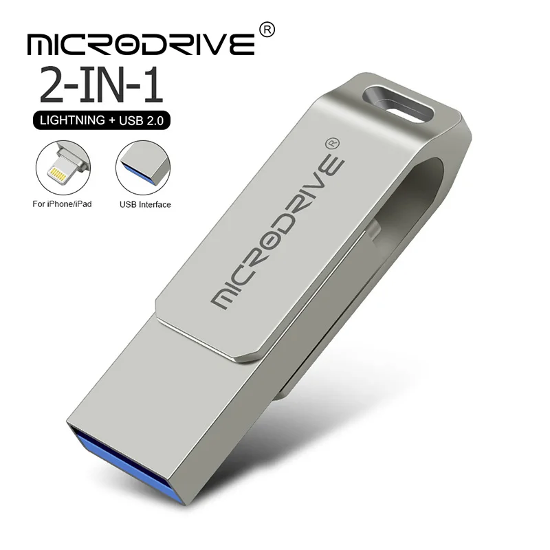 Для iphone/Ipad/Lightning/ios/OTG флэш-накопитель флешка мобильный Micro USB 16 ГБ 32 64 usb2.0 |
