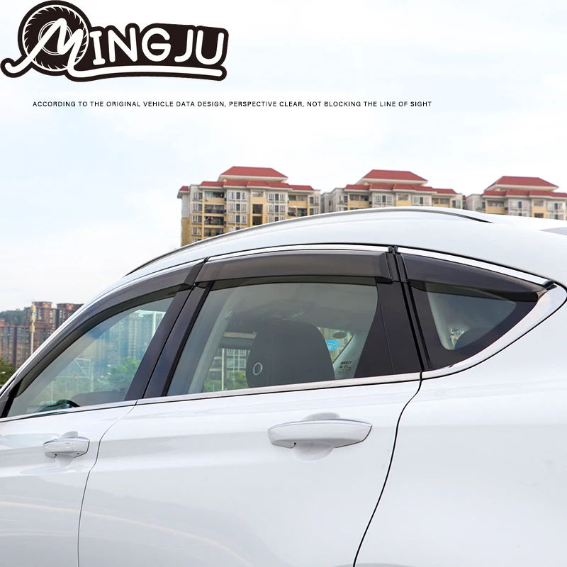 Window Visor Deflector Vent Sun Shade Rain Guard Exterior Protection Parts For Geely Tugella Xingyue FY11-Accessories