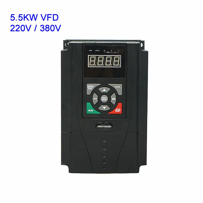 

110V 220V 380V Variable Frequency Drive VFD 1.5KW 2.2KW 4.0KW 5.5KW Inverter VF Drive for CNC Spindle Motor