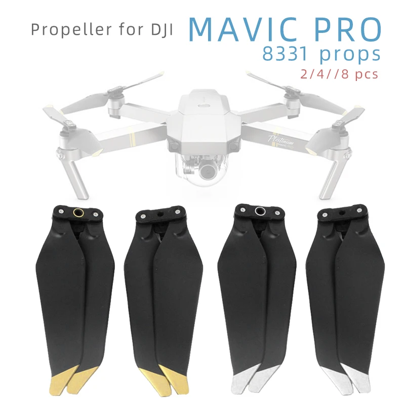 2/4/8 шт. 8331 пропеллеры для DJI Mavic Pro платиновая пластина Дрон быстросъемные Складные лезвия запасные Запчасти