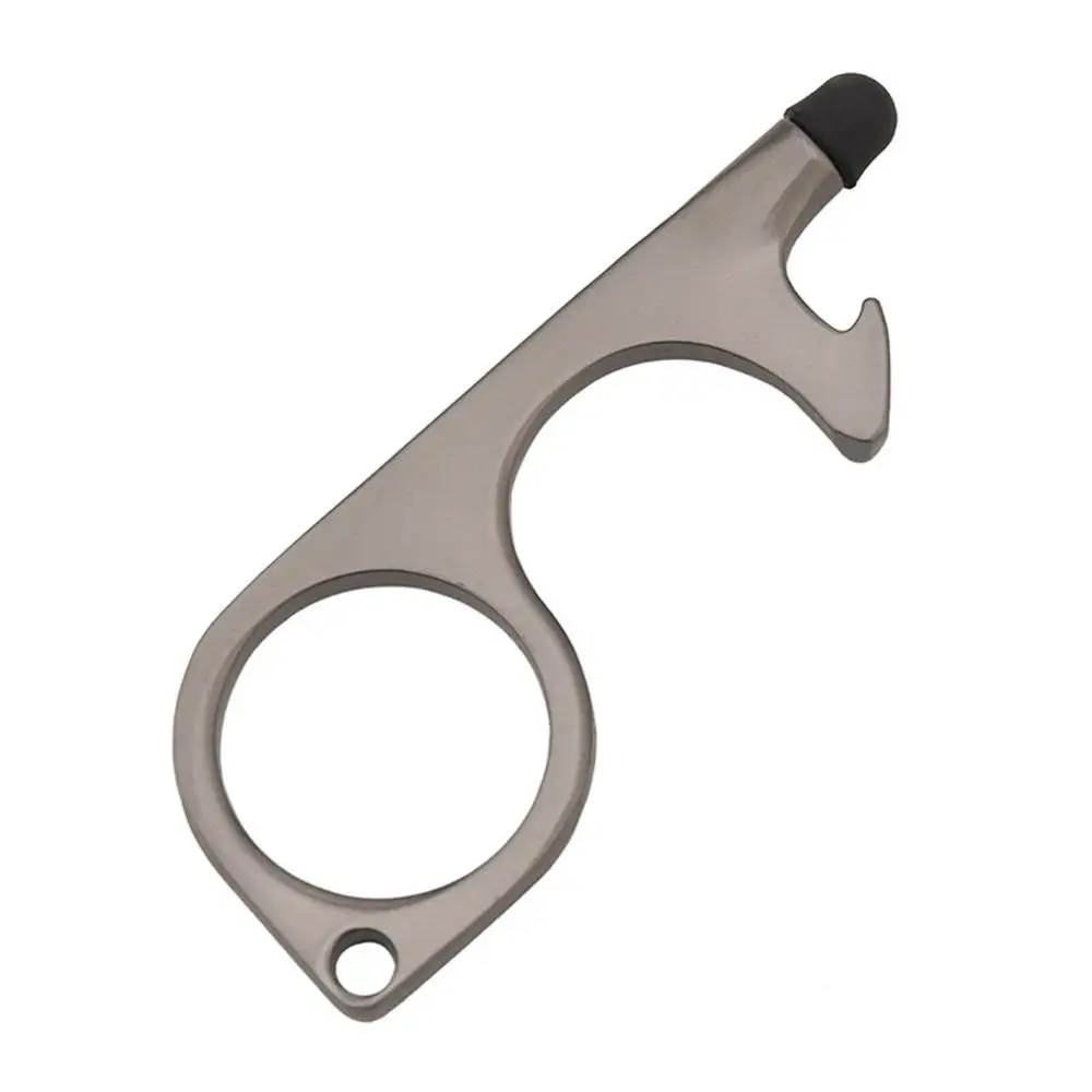 

1Pcs Portable Press Elevator Tool Hygiene Hand Antimicrobial Alloy EDC Door Opener Door Handle Key Metal Portable Door Opener