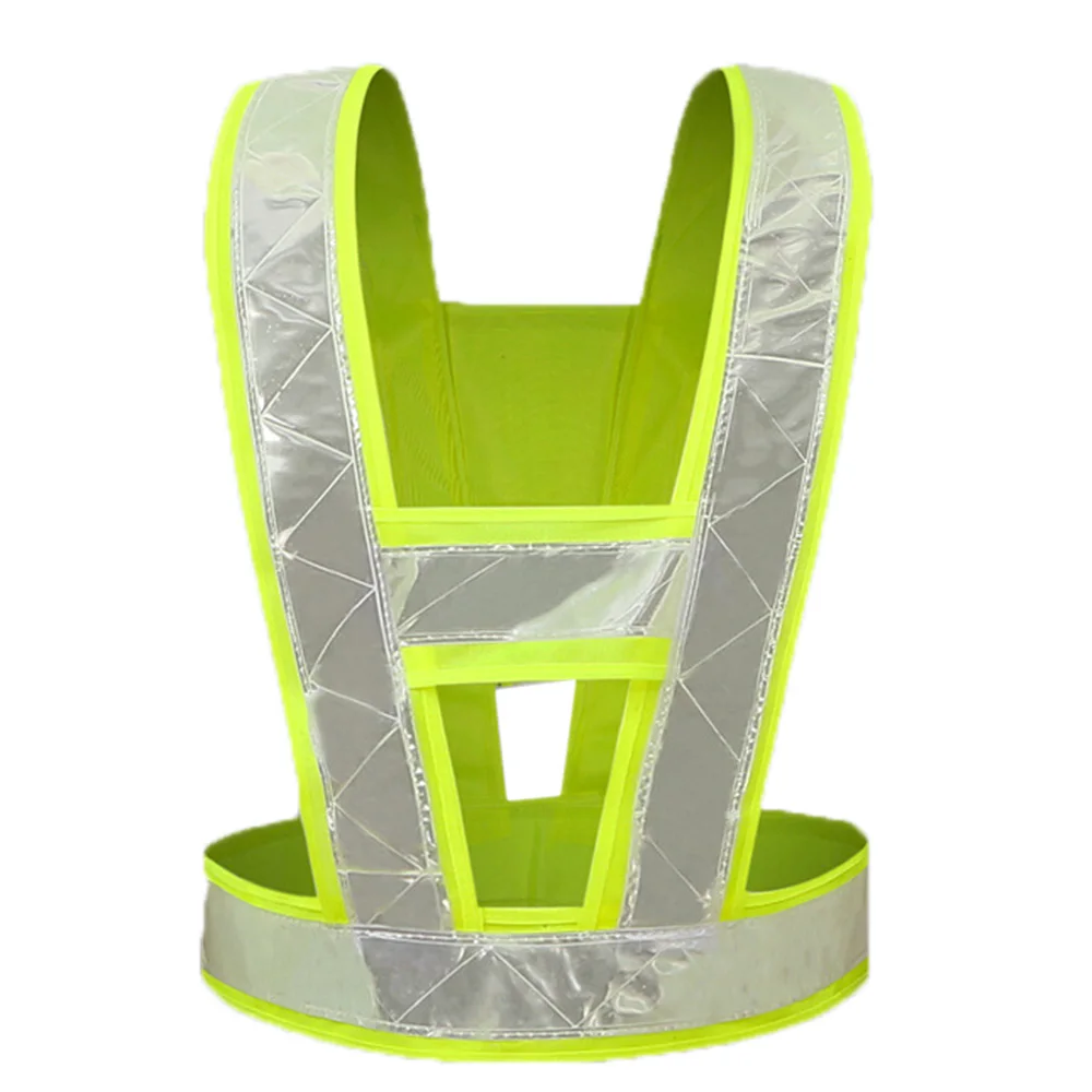 

V Shape Safety Reflective Vest for Traffic Construction Night Running Jogging Cycling Stay Visible