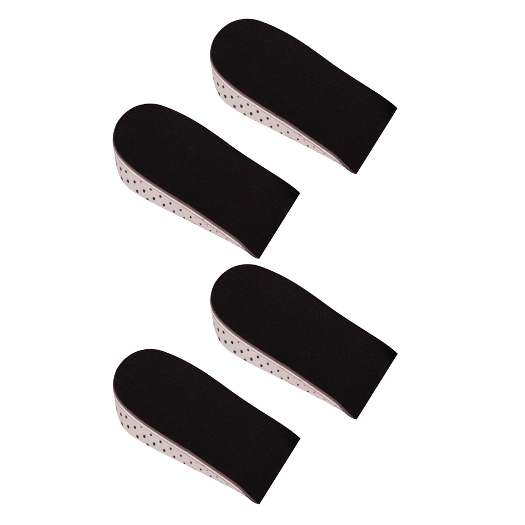 

MagiDeal 4X Breathable Increased Invisible Insoles Heel Lifting Inserts 2cm