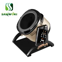 Интеллигентая(ый) автоматический вок жарки машина 6L бытовой электрический варочный бак с антипригарным покрытием Многофункциональный Плита горшок 220V 2500W