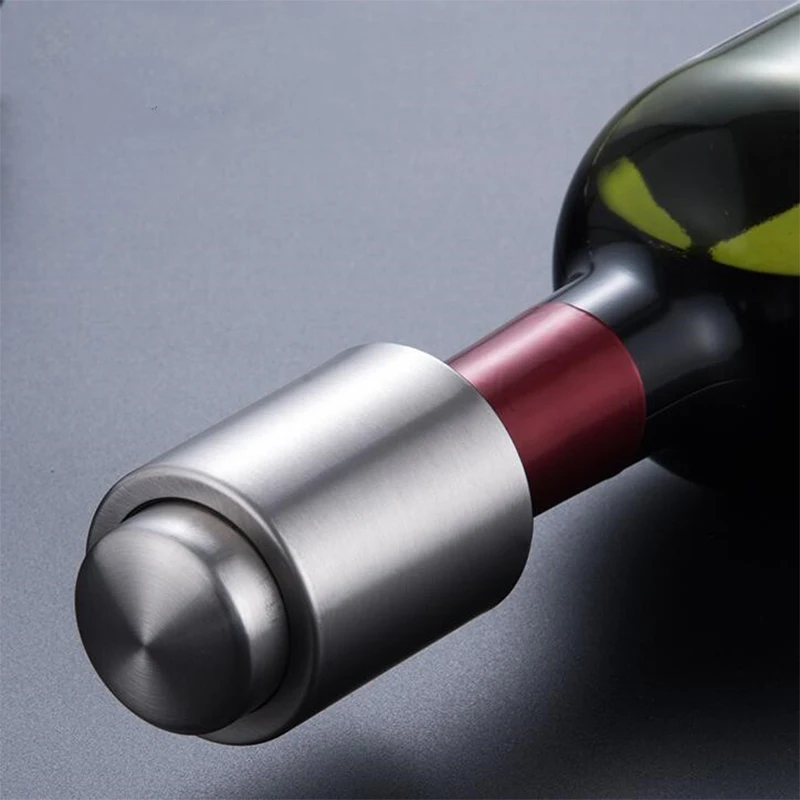 Stainless Steel Reusable Vacuum Red Wine Stopper Bar Sparkling Bottle Cap Cover Sealer Fresh Keeper Kitchen Tool | Дом и сад