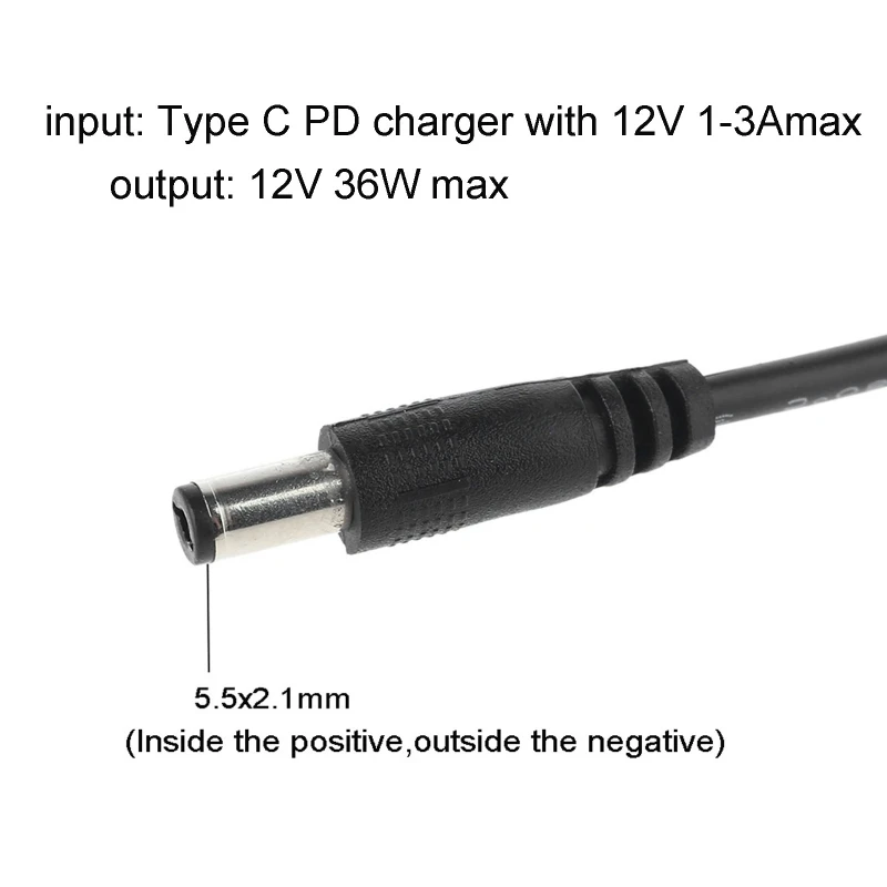 4 G To Cgusb C Pd To 12v Fast Charge Adapter Cable For Wifi Router, Ip  Camera, Led