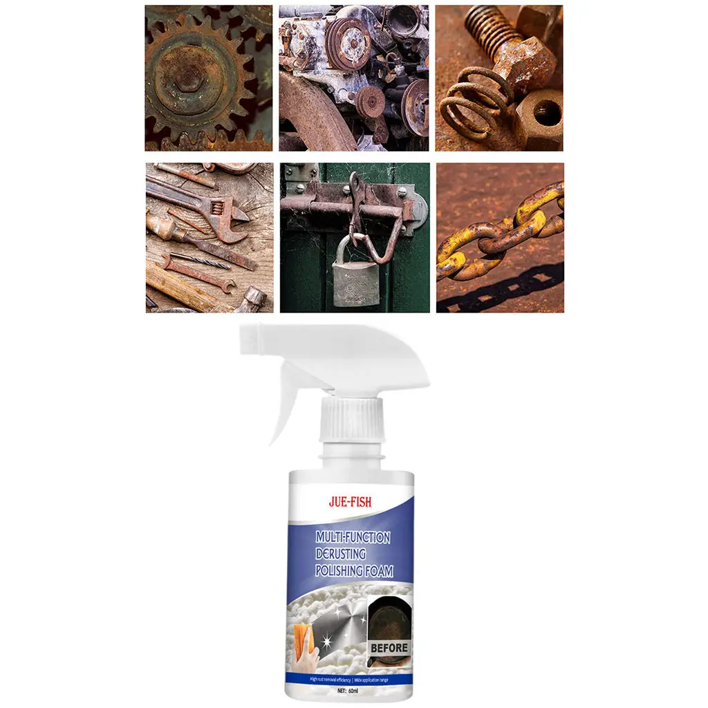 All Purpose 60ml Foam Cleaner Derusting Polishing Car Kitchen Household