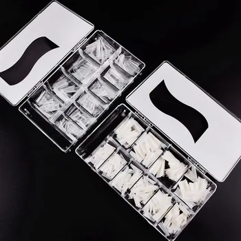 

NEW SHAPE 500pc 10 sizes ballerina nail TIP, salon shape ballerina, coffin fake nails, Half cover nails, clear false nails