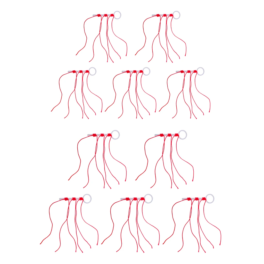 10 Pieces Bobber / Looper Stop Knots Cord String Rope Fishing Float Tool