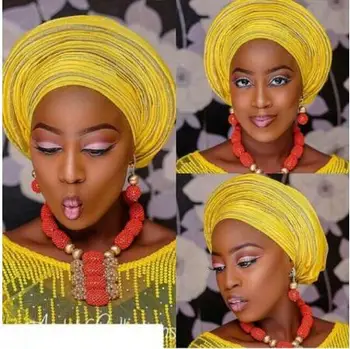 

Fashion African Coral Beads Statement Necklace Set Chuny Bib Dubai Gold Jewelry Set Handmade Wedding Jewelry Set for Brides CG38