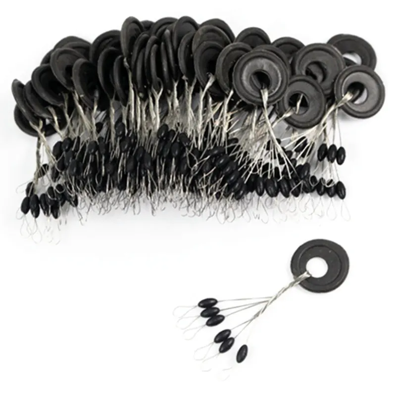 

20Group 120pcs/set Tackle Space Bean Not To Hurt The Line Vertical Beans Rod Clip/o-shaped Fishing Accessories