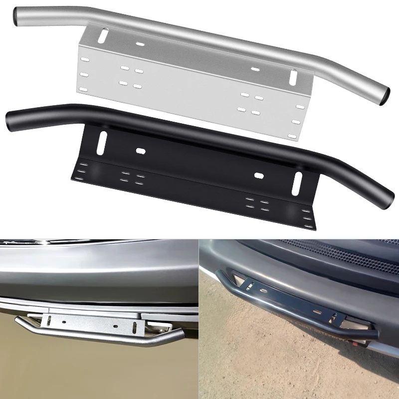 1PC Led Light Car License Plate Frame Number Plate Holder Aluminium