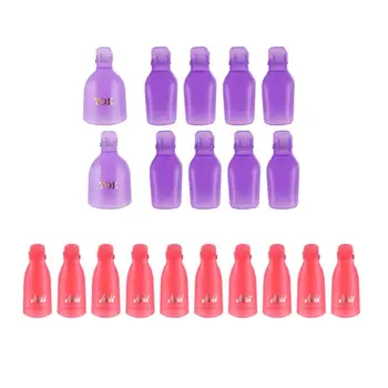 

Nail Polish Remover Set UV Gel Clean Clip Cap Wipe Wrap Pad Manicure Care Tool 50JF