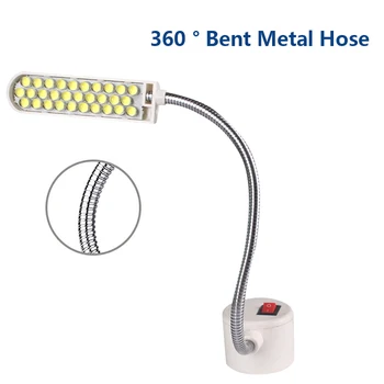 

LED Sewing Machine Light 10/20/30 LED Multifunctional Gooseneck Work Lamp for Lathes,Drill Presses,Workbenches US EU Plug