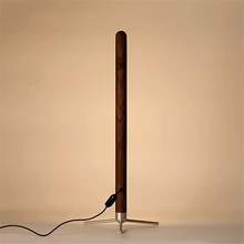 Минималистичные деревянные настольные лампы, прикроватный светодиодный светильник, вертикальная атмосферная лампа из цельного дерева, домашние декоративные настольные лампы для гостиной, скандинавские