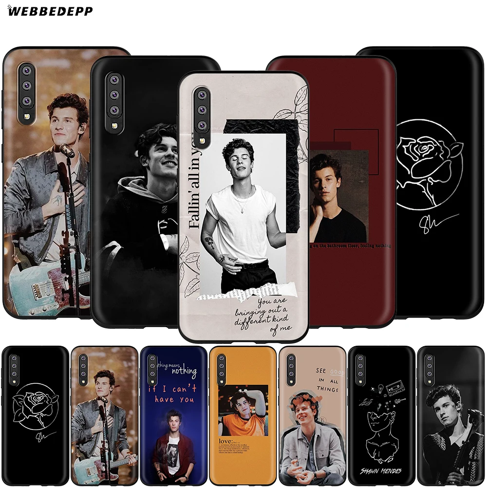 

Webbedepp Shawn Mendes Case for Samsung Galaxy S7 S8 S9 S10 Plus Edge Note 10 8 9 A10 A20 A30 A40 A50 A60 A70