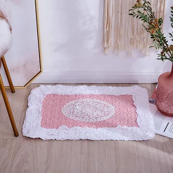 

Korea Cotton Floor Mat Anti Slip Entrance Doormat Cute Kids Room Rugs Water Absorption Bath Carpet Home Decoration