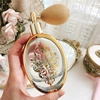 Perfume Jar Gold-Plated Airbag Spray Perfume Pottle Home Desktop Decor Luxury Crystal Glass Bottle Sample Room Ornament 5
