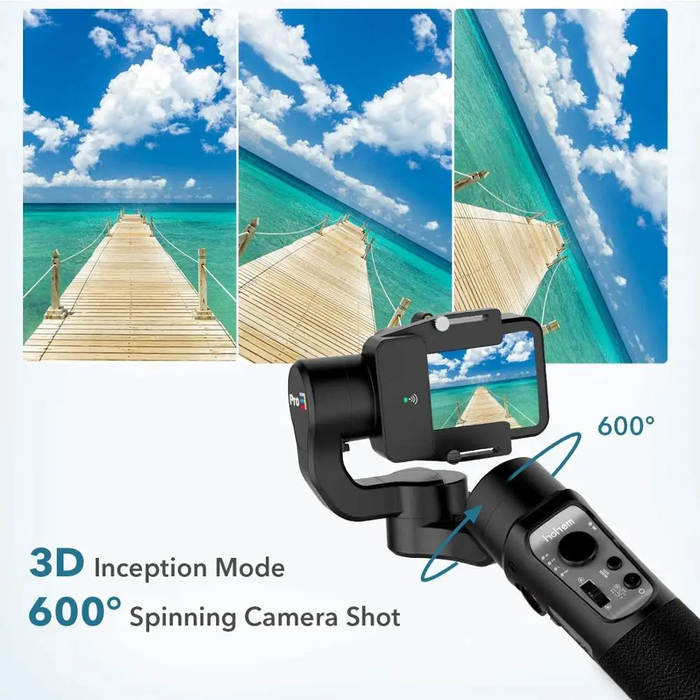 3-Axis Gimbal Stabilizer for GoPro 8 Action Camera Handheld Gimbal for Gopro Hero 8,7,6,5,4,3, Osmo Action Hohem iSteady Pro 3-3