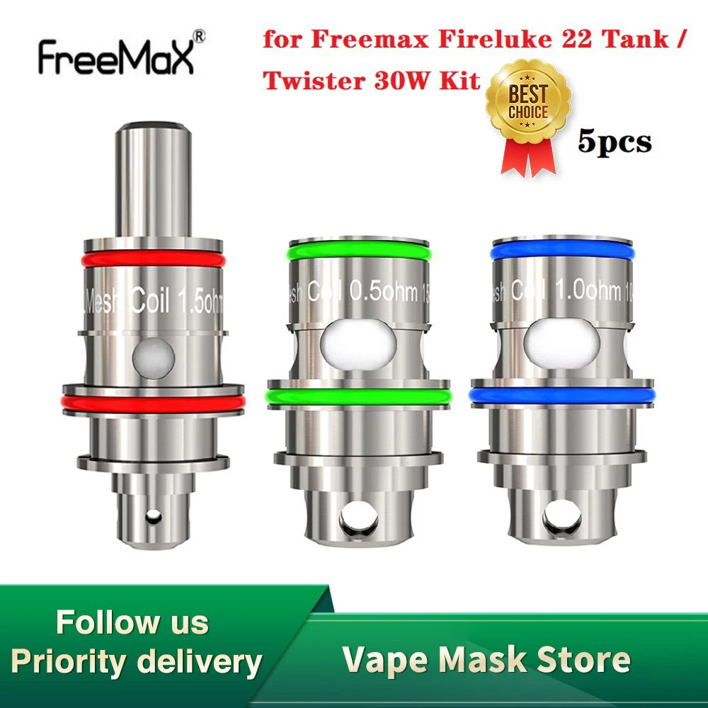 5 шт. оригинальная сетчатая катушка Freemax Fireluke 22 0 Ом DTL и 1 0/1 MTL для Tank/Twister комплект 30
