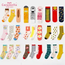 3 пары осенне-зимних коротких носков с забавным рисунком для девочек модные женские мягкие носки 35-40