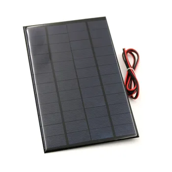

Solar Cells 12V 4.2W Mini Solar System DIY For Battery Cell Phone Charge Polycrystalline Solar Panel with 100cm extend wire