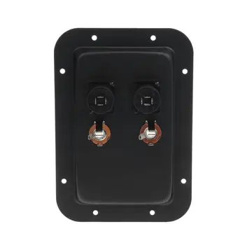 

Junction Box 4-Core Socket Jack Plate Terminal Binding Post Dual Speakon Input PA DJ Speaker Cabinet R9JA