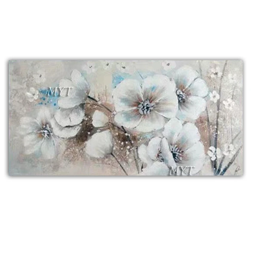 

New Arrival Abstract Flower Art Picture Canvas Oil Painting Modern Hand Painted Wall Decor Canvas Artwork Floral Paintings