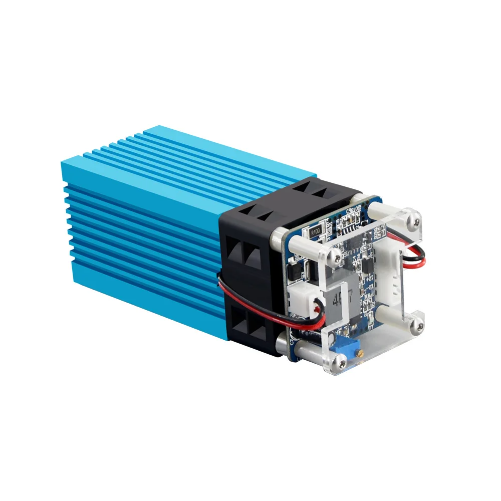 40W High Power 450NM Fixed Focus Blue Laser Module  Laser Engraving And Cutting TTL Module 5500mw Laser Tube + Lifting Table