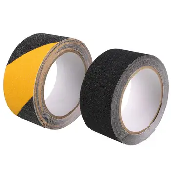 

Black Yellow PVC Floor Bathroom Swimming Pool Non-slip Frosted Warning Tapes