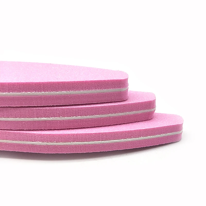 100 шт./компл. наждачная бумага Nailfile Lime 100/180 двухсторонний брусок для шлифовки блок набор Губка для полировки ногтей для УФ гель-лака Маникюр Файл