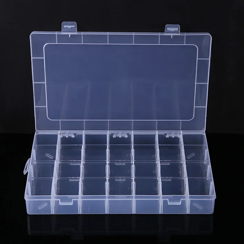 Details about   Storage Box Jewelry Organizer 28 Compartment Container Case Bead Hand Craft 
