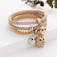 Лидер продаж, Модный женский браслет, браслет с попкорном, эластичная цепочка с кукурузой, три цвета, Набор браслетов, праздничный подарок, костюм для вечеринки#40