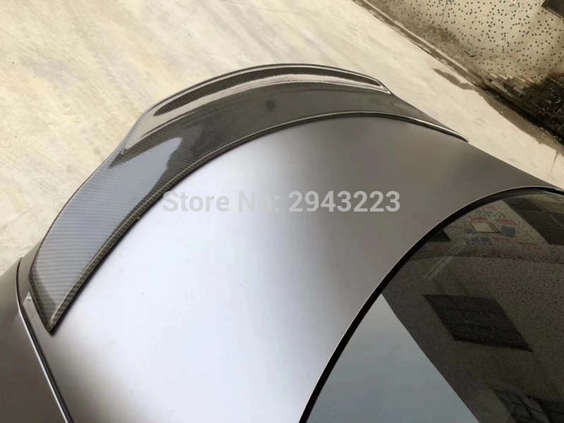 Coupe 2 двери и Седан 4 двери для Mercedes Benz C Класс W205 C63- углеродного волокна задний багажник загрузки губы спойлер крыла