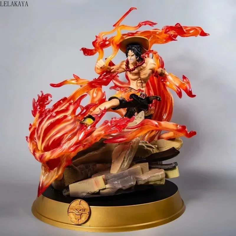 Японская аниме статуя ONE PIECE Portgas D Ace с огненным кулаком Боевая версия. Экшн