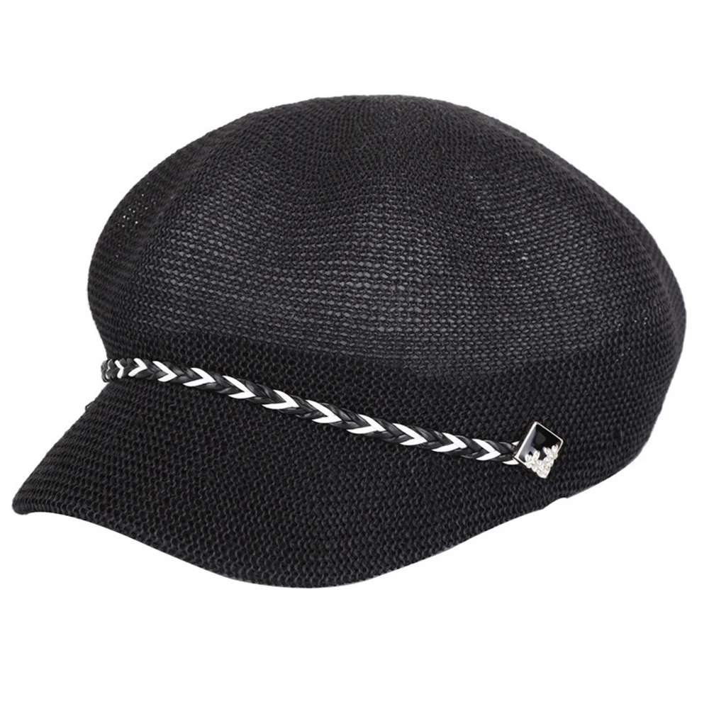 Новинка, модная женская шапка Skullies, освежающая и дышащая восьмиугольная шапка, дышащая женская пляжная кепка от солнца