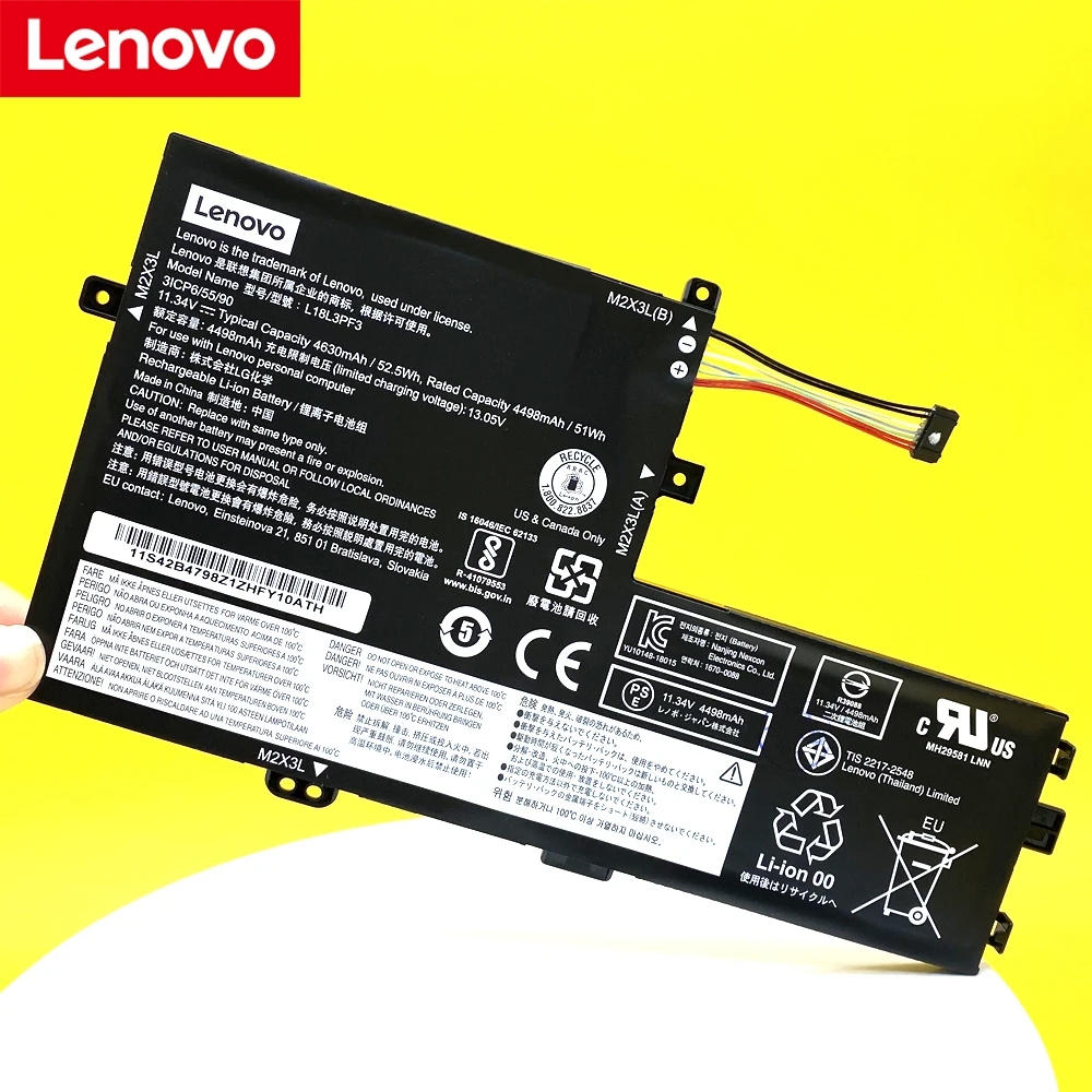 Nova Bateria do Laptop Original para Lenovo Ideapad S34015 S540-15 L340-15iwl 15api 17api V155-15api L18l3pf2 L18c3pf6 L18c3pf7 Baterias p/ laptop - Imagem 3