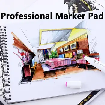 

Marker Pad Notebook Drawing Office Practice Supplies Designers A5 A4 Soft Durable Marker Notebook Paper Stationery Art