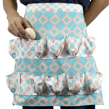 

Mutifuntional Apron Pockets Holds Chicken Farmhouse Farm Home Waterproof Aprons for Women Housewife Kitchen Apron
