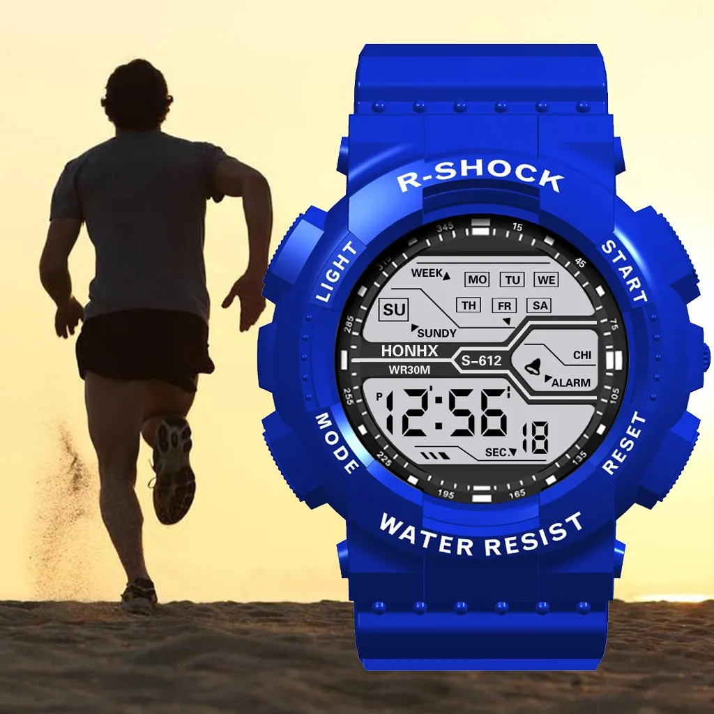 

King Kong Electronic Watch Korean Student Sports Electronic Watch Waterproof LED Luminous Simple Trend Men's Watch Male