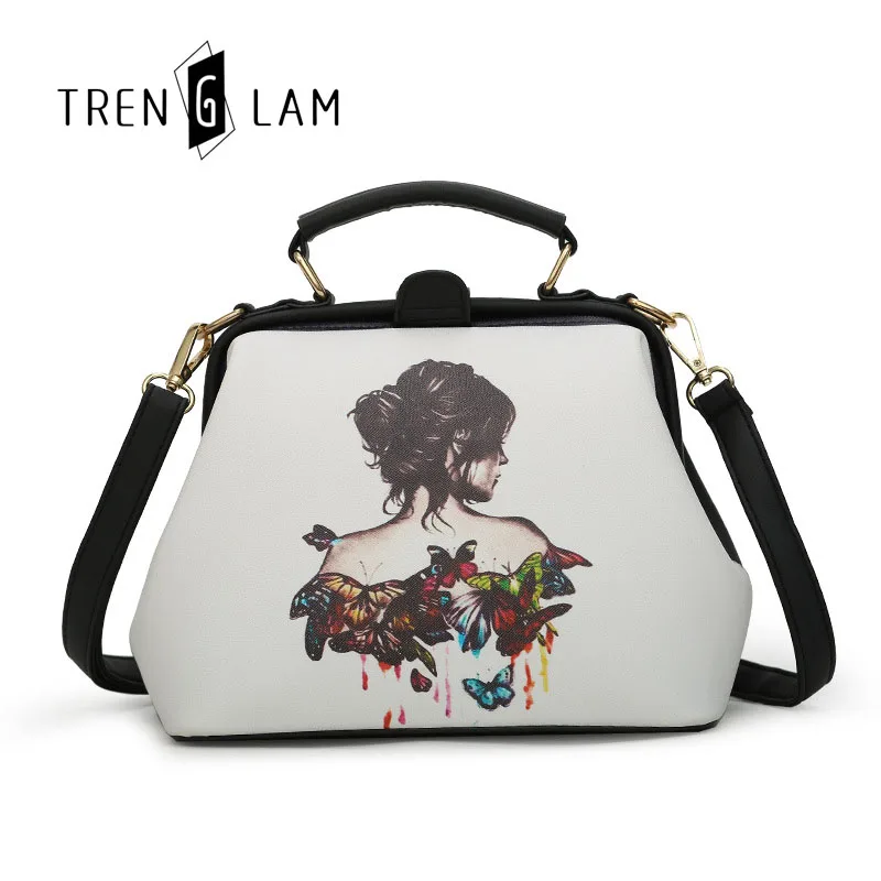 2019 Женская Повседневная сумка через плечо в Корейском стиле с цветочным принтом